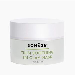3/$30 Tulsi Soothing Tri Clay Mask - White